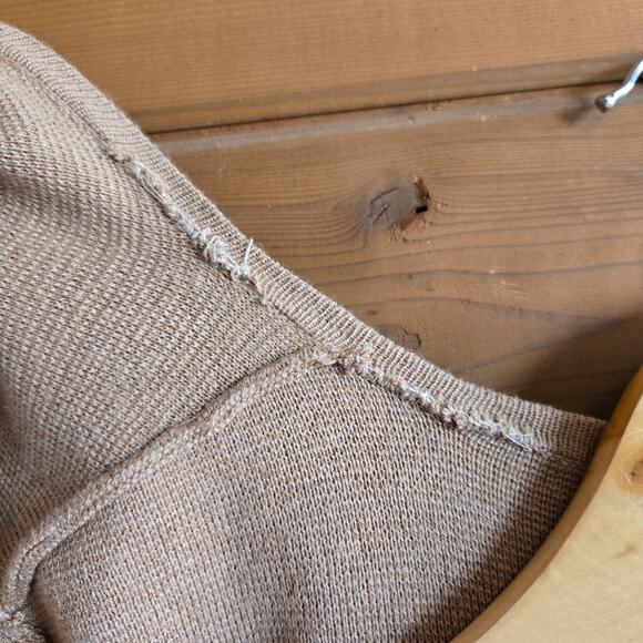 J. Crew Juliette Collarless Sweater Blazer Heathered Khaki Medium Cardigan Top - Picture 7 of 9